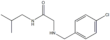 2-{[(4-chlorophenyl)methyl]amino}-N-(2-methylpropyl)acetamide Struktur