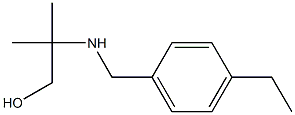 2-{[(4-ethylphenyl)methyl]amino}-2-methylpropan-1-ol Struktur