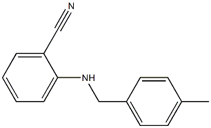 2-{[(4-methylphenyl)methyl]amino}benzonitrile Struktur