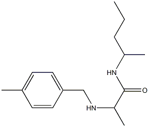 2-{[(4-methylphenyl)methyl]amino}-N-(pentan-2-yl)propanamide Struktur