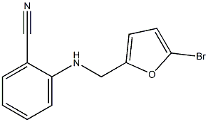 2-{[(5-bromofuran-2-yl)methyl]amino}benzonitrile Struktur