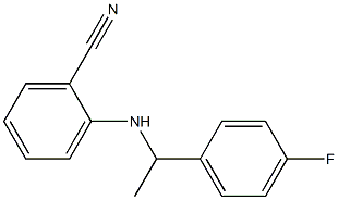 2-{[1-(4-fluorophenyl)ethyl]amino}benzonitrile Struktur