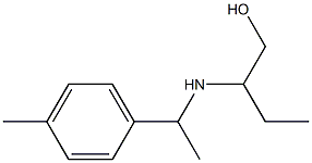 2-{[1-(4-methylphenyl)ethyl]amino}butan-1-ol Struktur