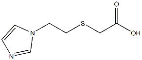 2-{[2-(1H-imidazol-1-yl)ethyl]sulfanyl}acetic acid Struktur