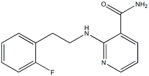 2-{[2-(2-fluorophenyl)ethyl]amino}pyridine-3-carboxamide Struktur