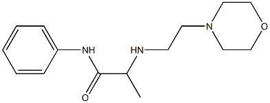 2-{[2-(morpholin-4-yl)ethyl]amino}-N-phenylpropanamide Struktur