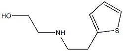 2-{[2-(thiophen-2-yl)ethyl]amino}ethan-1-ol Struktur