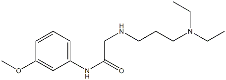 2-{[3-(diethylamino)propyl]amino}-N-(3-methoxyphenyl)acetamide Struktur