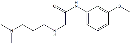 2-{[3-(dimethylamino)propyl]amino}-N-(3-methoxyphenyl)acetamide Struktur