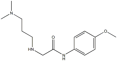 2-{[3-(dimethylamino)propyl]amino}-N-(4-methoxyphenyl)acetamide Struktur