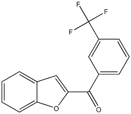 2-{[3-(trifluoromethyl)phenyl]carbonyl}-1-benzofuran Struktur