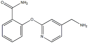 2-{[4-(aminomethyl)pyridin-2-yl]oxy}benzamide Struktur