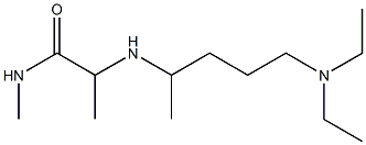 2-{[5-(diethylamino)pentan-2-yl]amino}-N-methylpropanamide Struktur