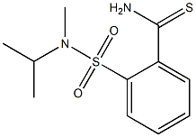 2-{[isopropyl(methyl)amino]sulfonyl}benzenecarbothioamide Struktur