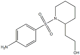 2-{1-[(4-aminophenyl)sulfonyl]piperidin-2-yl}ethanol Struktur