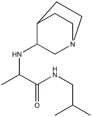 2-{1-azabicyclo[2.2.2]octan-3-ylamino}-N-(2-methylpropyl)propanamide Struktur