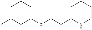 2-{2-[(3-methylcyclohexyl)oxy]ethyl}piperidine Struktur