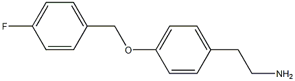 2-{4-[(4-fluorobenzyl)oxy]phenyl}ethanamine Struktur