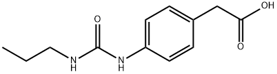 2-{4-[(propylcarbamoyl)amino]phenyl}acetic acid Struktur