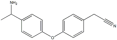 2-{4-[4-(1-aminoethyl)phenoxy]phenyl}acetonitrile Struktur