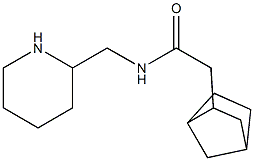 2-{bicyclo[2.2.1]heptan-2-yl}-N-(piperidin-2-ylmethyl)acetamide Struktur