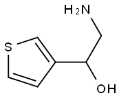 2-amino-1-thien-3-ylethanol Struktur