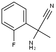 2-amino-2-(2-fluorophenyl)propanenitrile Struktur