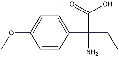 2-amino-2-(4-methoxyphenyl)butanoic acid Struktur