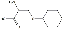 2-amino-3-(cyclohexylsulfanyl)propanoic acid Struktur