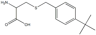 2-amino-3-[(4-tert-butylbenzyl)thio]propanoic acid Struktur