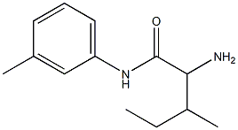 2-amino-3-methyl-N-(3-methylphenyl)pentanamide Struktur