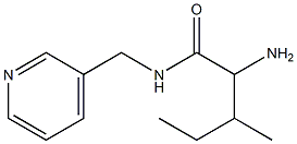 2-amino-3-methyl-N-(pyridin-3-ylmethyl)pentanamide Struktur