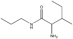 2-amino-3-methyl-N-propylpentanamide Struktur