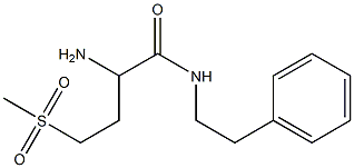 2-amino-4-(methylsulfonyl)-N-(2-phenylethyl)butanamide Struktur