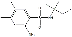 2-amino-4,5-dimethyl-N-(2-methylbutan-2-yl)benzene-1-sulfonamide Struktur