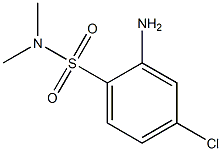 2-amino-4-chloro-N,N-dimethylbenzene-1-sulfonamide Struktur