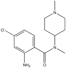 2-amino-4-chloro-N-methyl-N-(1-methylpiperidin-4-yl)benzamide Struktur