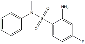 2-amino-4-fluoro-N-methyl-N-phenylbenzene-1-sulfonamide Struktur