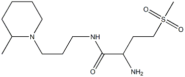 2-amino-4-methanesulfonyl-N-[3-(2-methylpiperidin-1-yl)propyl]butanamide Struktur