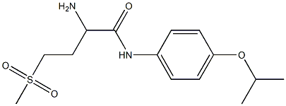 2-amino-4-methanesulfonyl-N-[4-(propan-2-yloxy)phenyl]butanamide Struktur