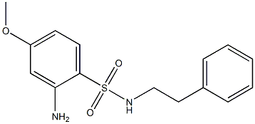 2-amino-4-methoxy-N-(2-phenylethyl)benzene-1-sulfonamide Struktur