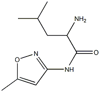 2-amino-4-methyl-N-(5-methylisoxazol-3-yl)pentanamide Struktur