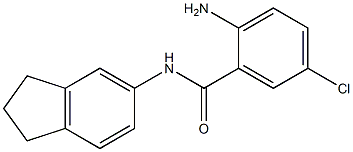 2-amino-5-chloro-N-(2,3-dihydro-1H-inden-5-yl)benzamide Struktur