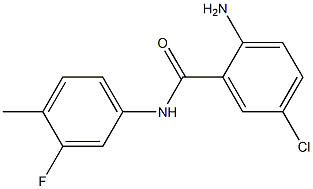 2-amino-5-chloro-N-(3-fluoro-4-methylphenyl)benzamide Struktur