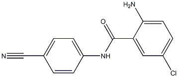 2-amino-5-chloro-N-(4-cyanophenyl)benzamide Struktur