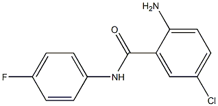 2-amino-5-chloro-N-(4-fluorophenyl)benzamide Struktur