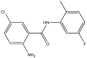 2-amino-5-chloro-N-(5-fluoro-2-methylphenyl)benzamide Struktur