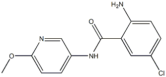 2-amino-5-chloro-N-(6-methoxypyridin-3-yl)benzamide Struktur