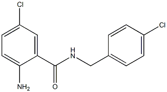 2-amino-5-chloro-N-[(4-chlorophenyl)methyl]benzamide Struktur