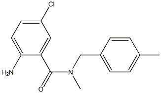 2-amino-5-chloro-N-methyl-N-[(4-methylphenyl)methyl]benzamide Struktur